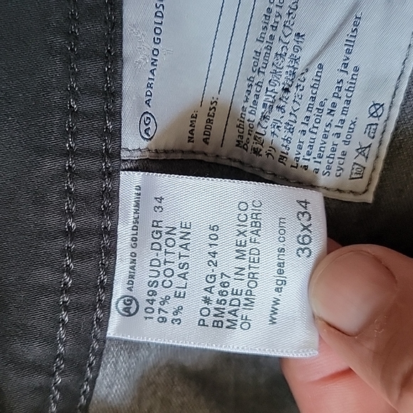 Adriano Goldschmied protege black pants 36w x 28in - Picture 5 of 10